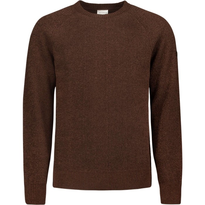 Pullover Crewneck 2 Coloured Chenil Brown