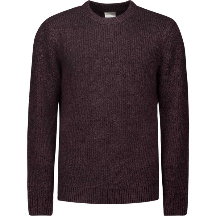 Pullover Crewneck 2 Coloured Soft S Aubergine