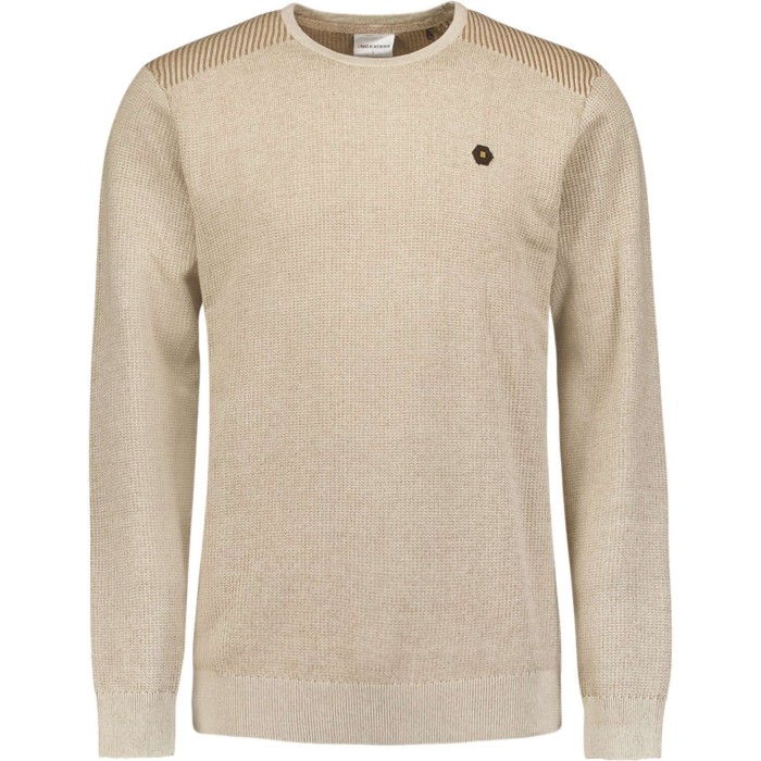 Pullover Crewneck 2 Coloured Jacqua Cement