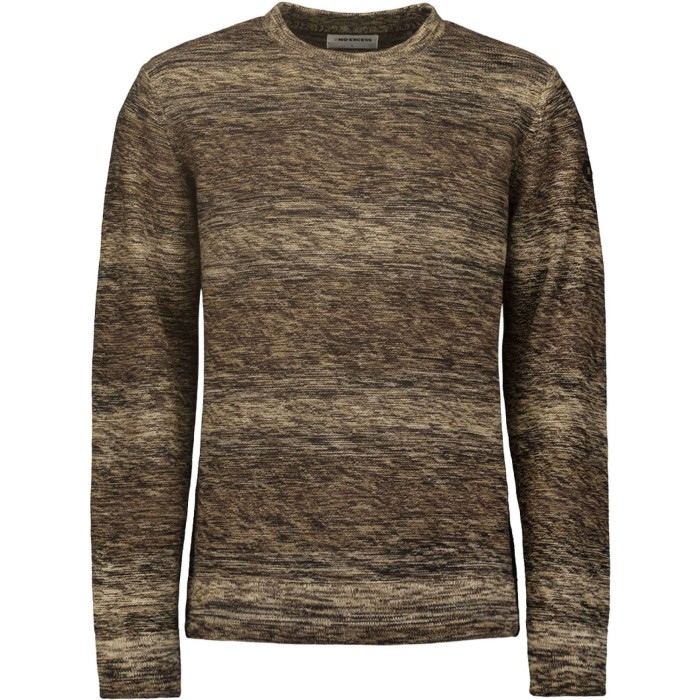 Pullover Crewneck Cable Jacquard De Aubergine