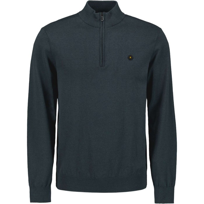 Pullover Half Zip 2 Coloured Melang Night