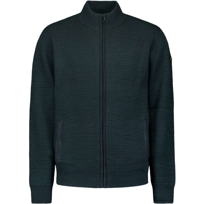 Cardigan 3 Coloured Jacquard Dark Green