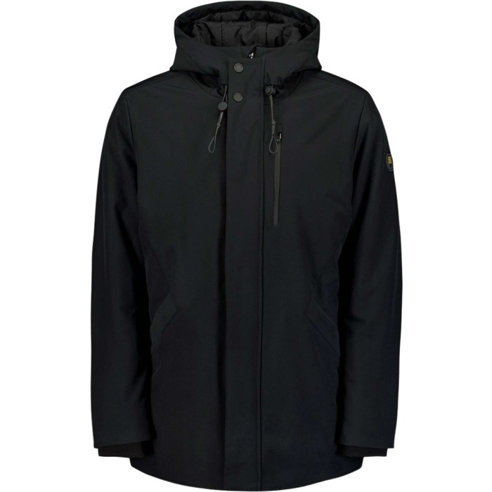 Jacket Medium Long Fit Hooded Softs Black