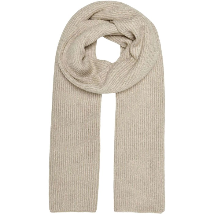 ONLTHRINA KNIT LUREX SCARF CC Humus/GOLD LUREX