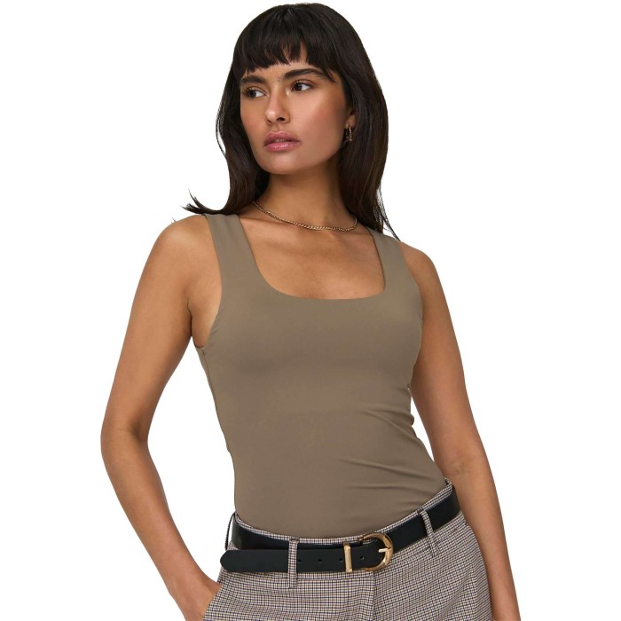 ONLEA S/L 2-WAYS FIT TOP JRS NOOS Walnut