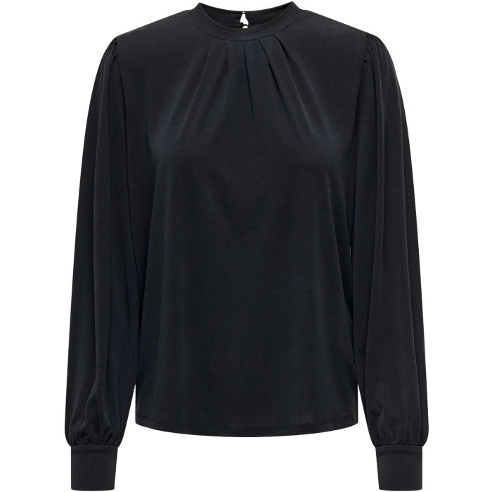 ONLFREE LIFE L/S MODAL HIGHNECK TOP JRS Black