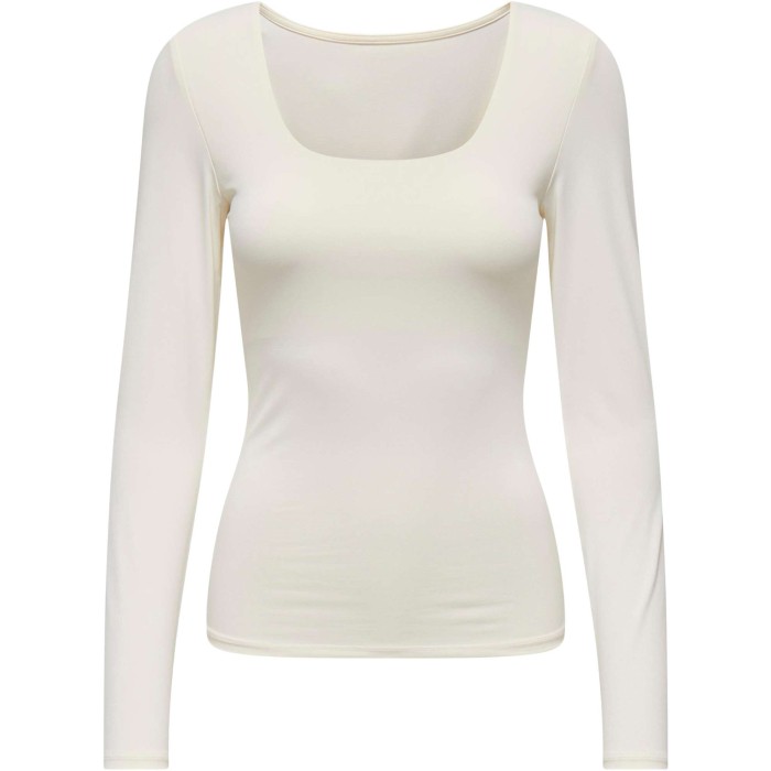 Onlea l/s 2-way deep neck top jrs noos cloud dance