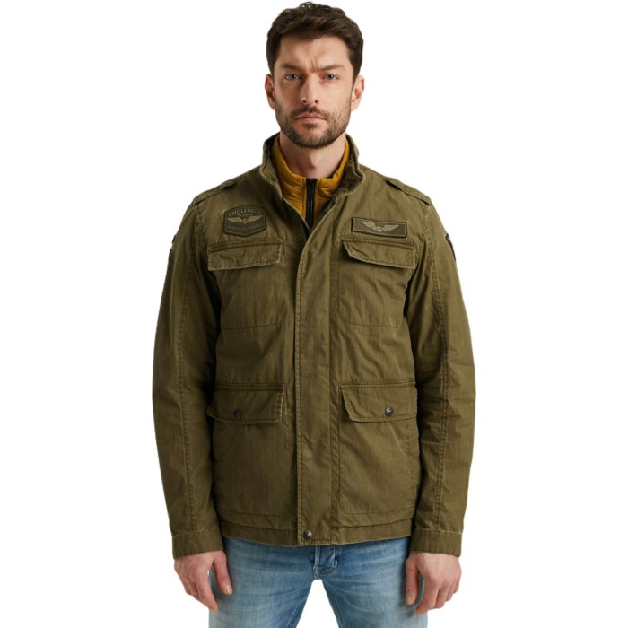 Semi long jacket CARGOYET Mech Pig Dusty Olive