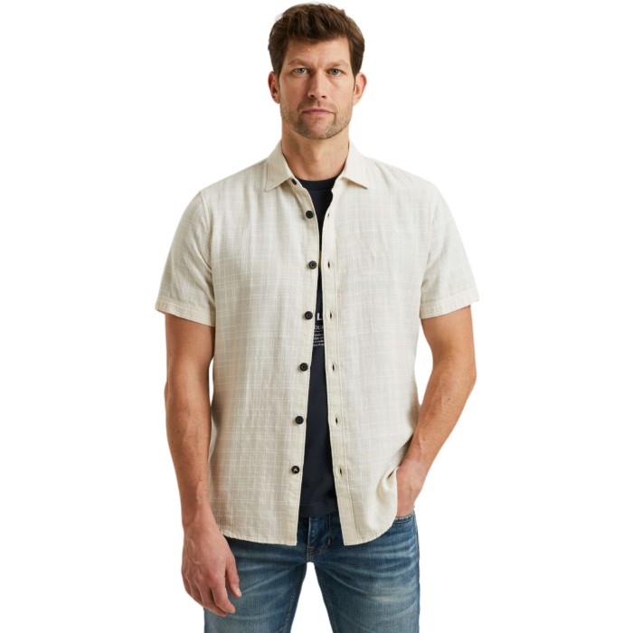 Short Sleeve Shirt Tone in tone Gr Birch