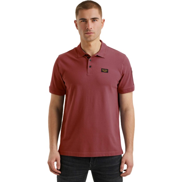 Short sleeve polo trackway polo Dry Rose