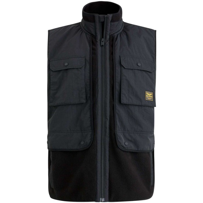 Bodywarmer fleece mix Black