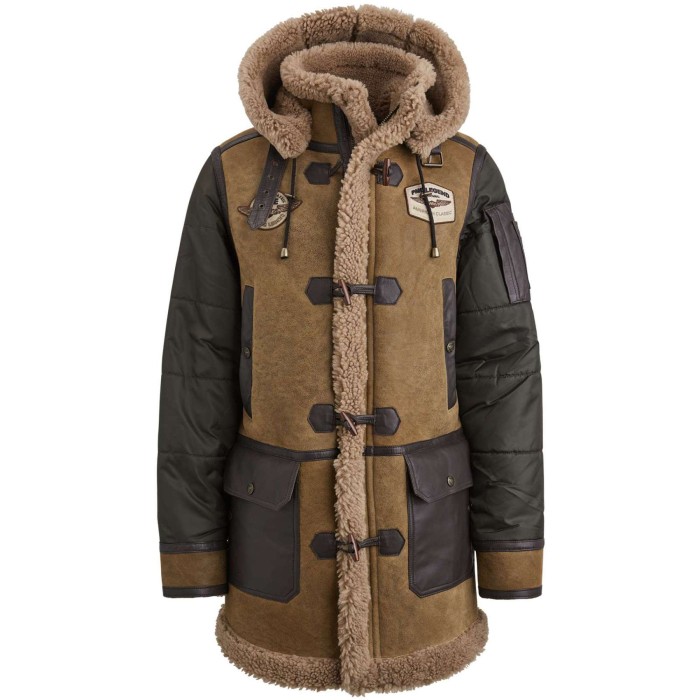 Long jacket TORNADOR LTD Crackling Brown