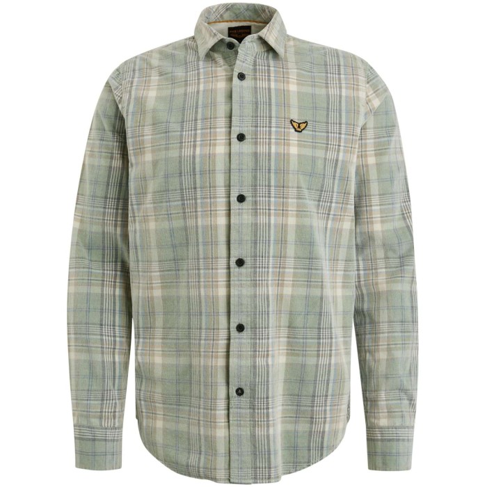 Long sleeve shirt fine corduroy ya ivy green