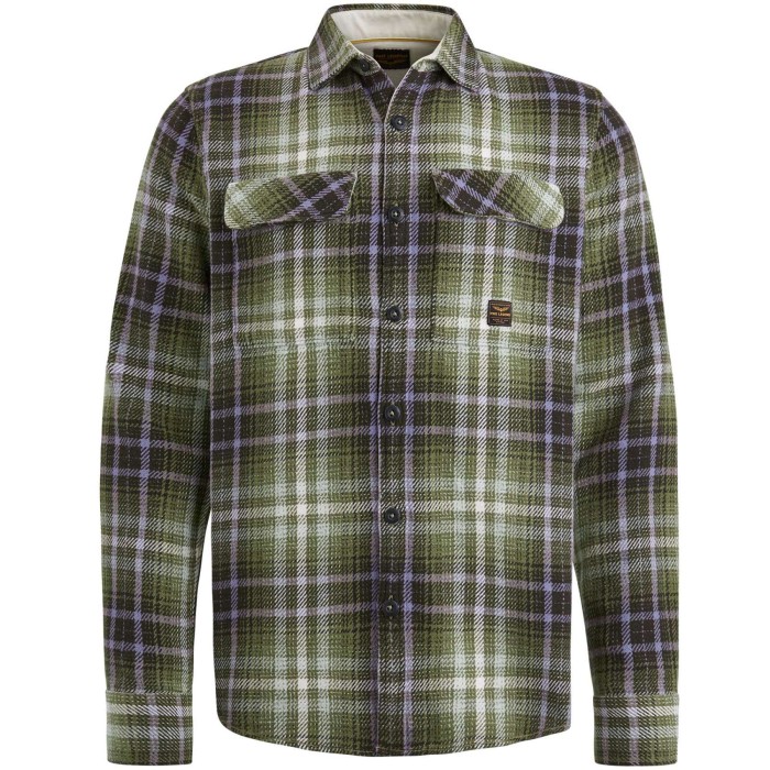 Long Sleeve Shirt Heavy Twill Chec Rosin