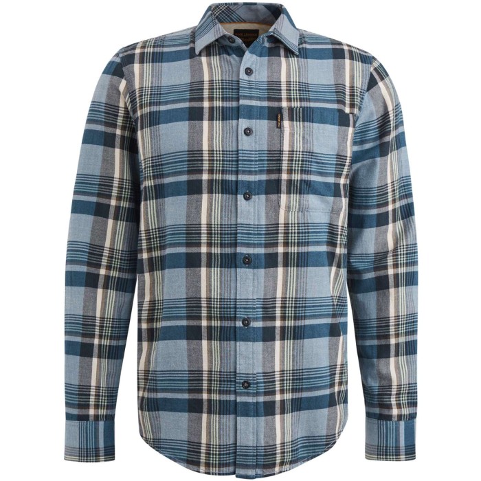 Long Sleeve Shirt Twill Yd Check True Navy