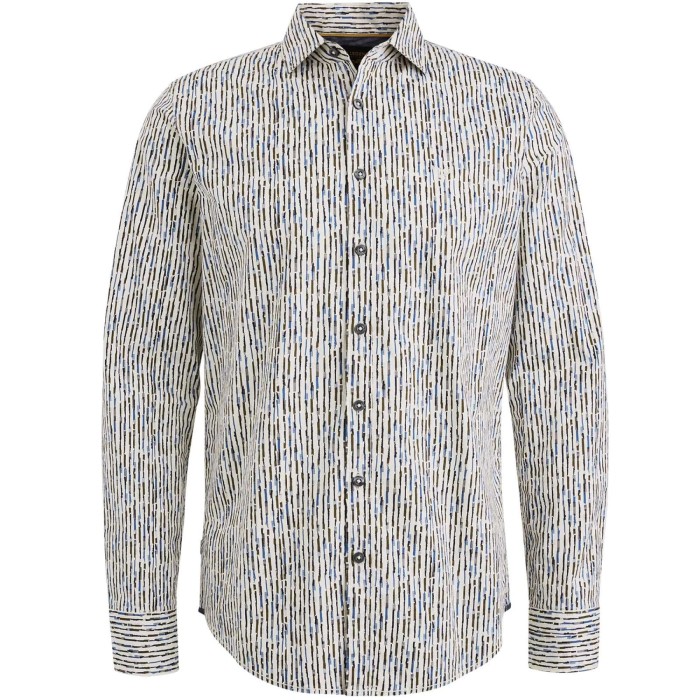 Long Sleeve Shirt Print On Poplin Birch