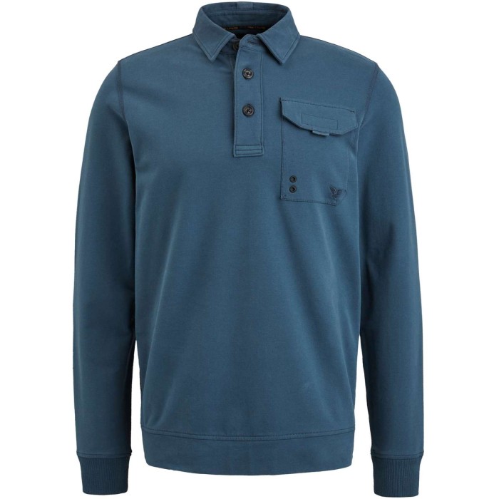 Long sleeve polo cotton sweat key largo