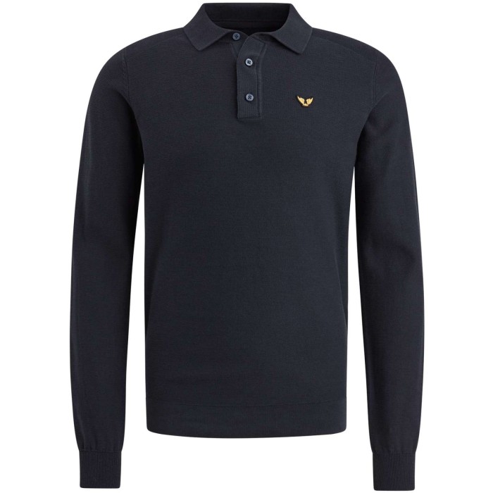 Long sleeve polo Cotton Salute