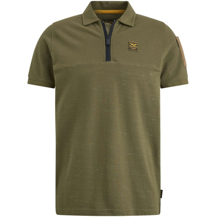 Polo korte mouw cargo ivy green