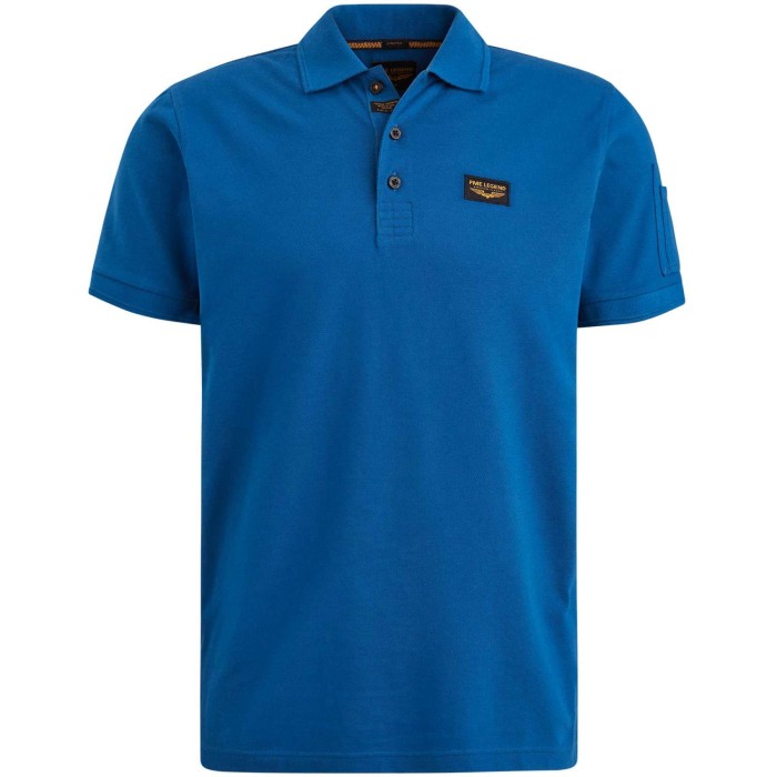 Short sleeve polo Trackway True Blue