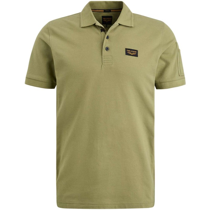 Short sleeve polo Trackway Dried Herb