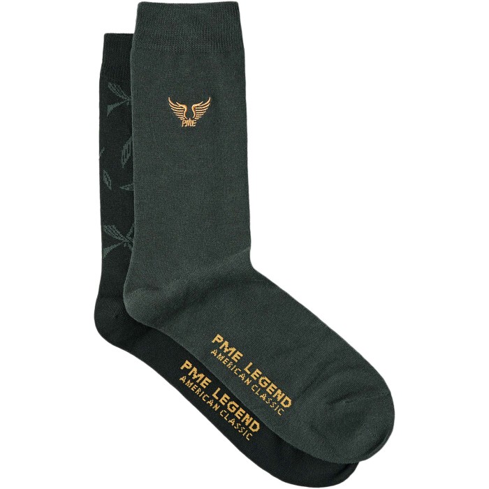 Socks Cotton blend 2-pack Black