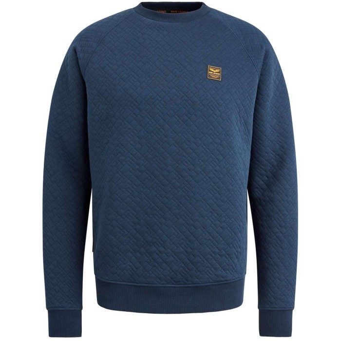 Crewneck cable jacquard sweat Naval Academy