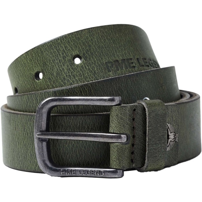 Belt Full Grain leather Deep Lichen Green