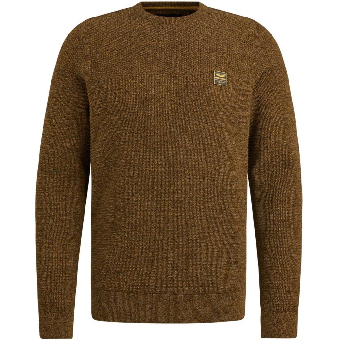 R-neck cotton mouline Buckthorne Brown