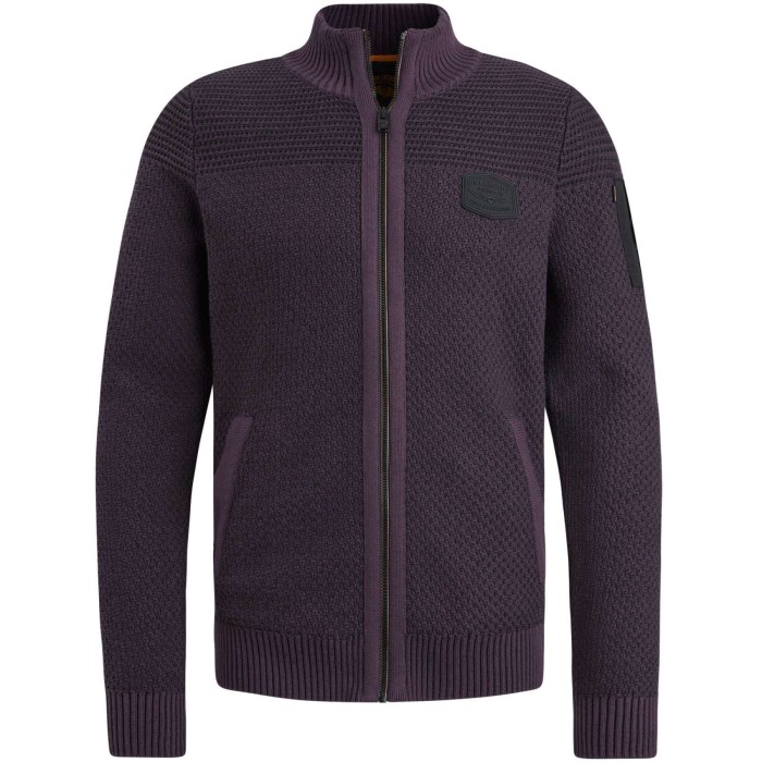 Zip jacket cotton structure Plum Perfect