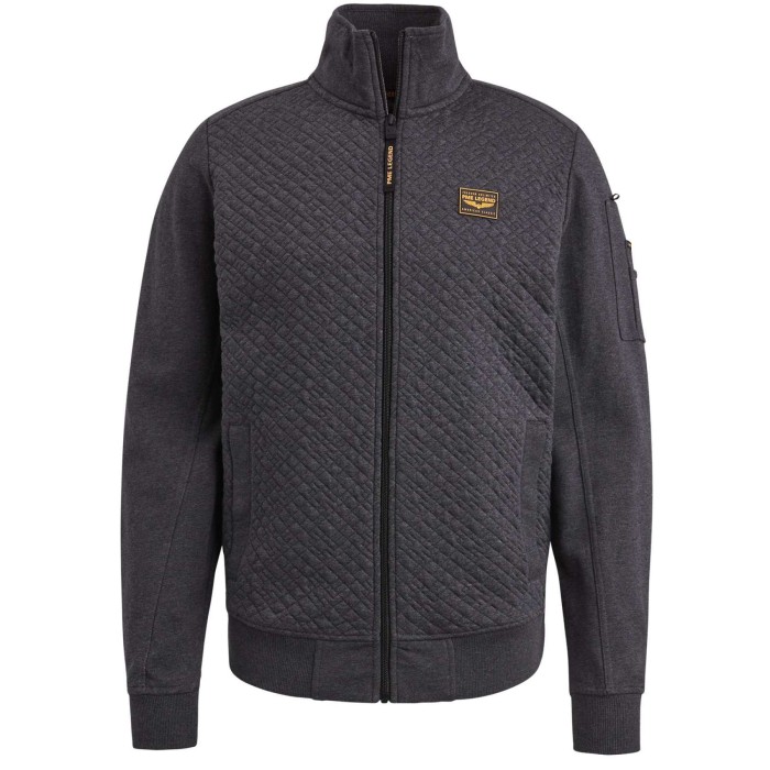 Zip jacket jacquard interlock swea Antracite Melee