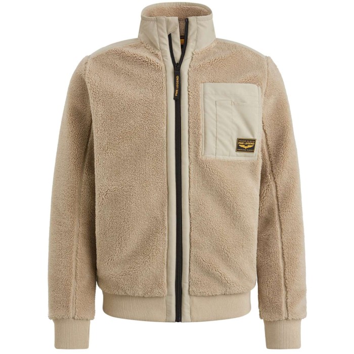 Zip jacket sherpa Aluminum