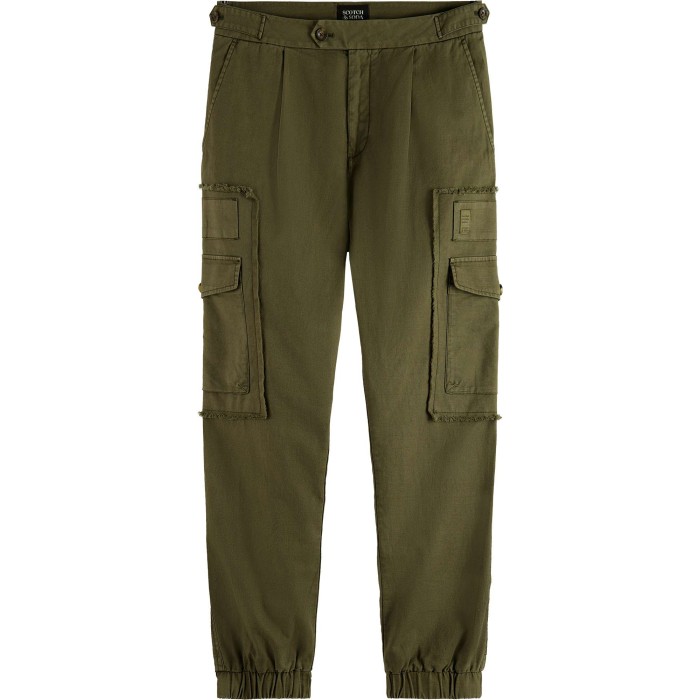 Seasonal - Garment-dyed cargo pants Army