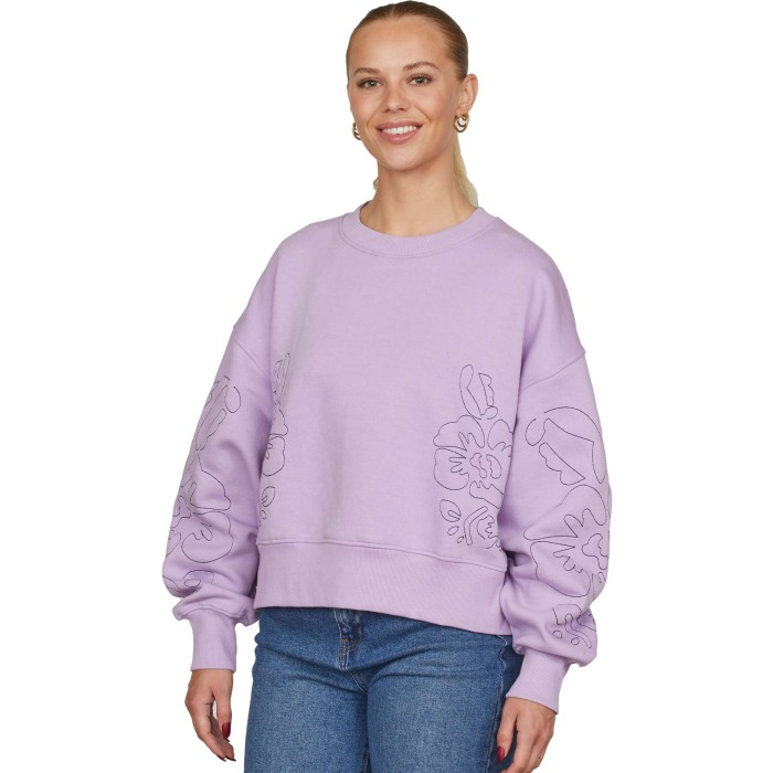 Hike sweat 3 lilac-navy