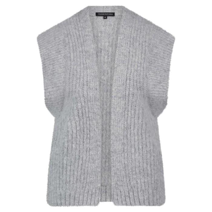 Gilet Light Grey Melange