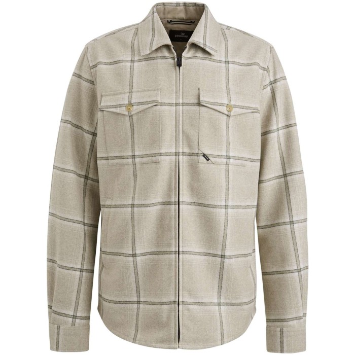 Long Sleeve Shirt Check Brushed Wo Pure Cashmere