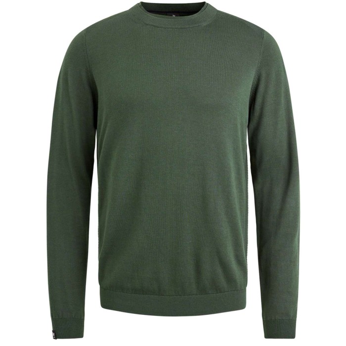 Crewneck cotton modal versatile Deep Forest