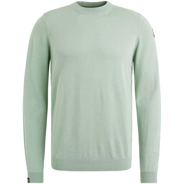 R-neck cotton modal Frosty Green