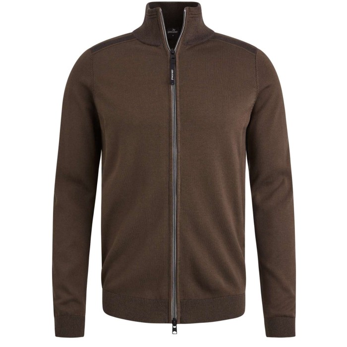 Zip jacket cotton modal plated Hot Fudge