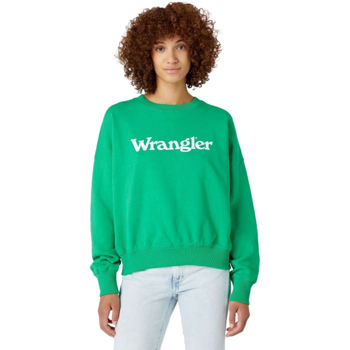 Onschuldig Concurrenten jam Wrangler Relaxed sweatshirt bright green 112332127-W6V0I4G45 | VTMode