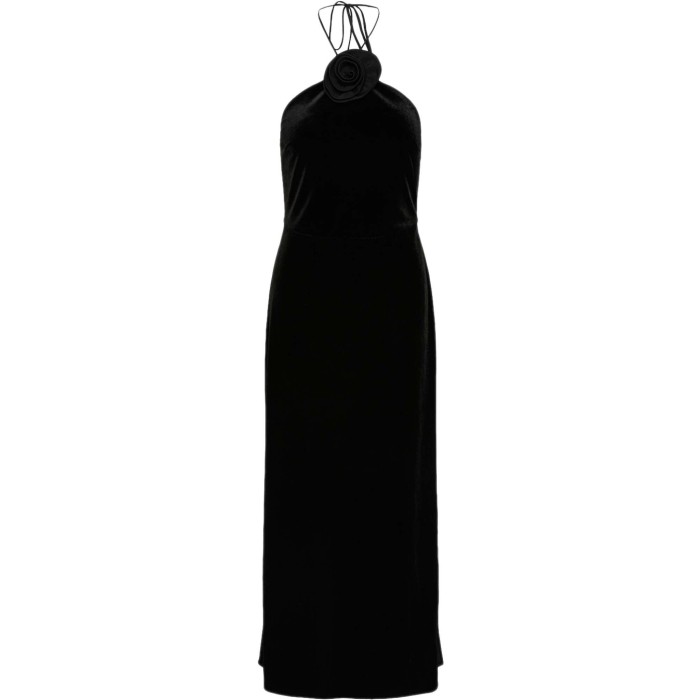 YASROSETTA STRAP LONG DRESS - SHOW Black