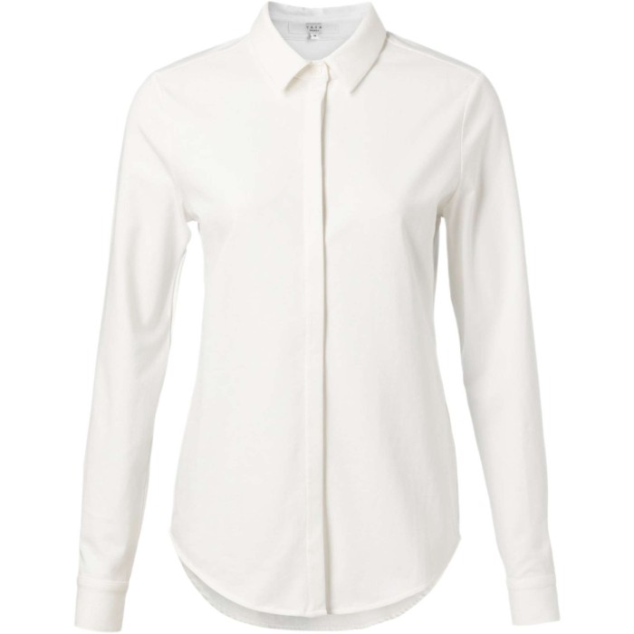 Jersey cotton blend shirt PURE WHITE