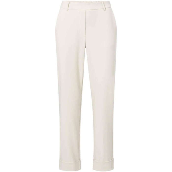 Pantalon with elastic waist CHALK WHITE