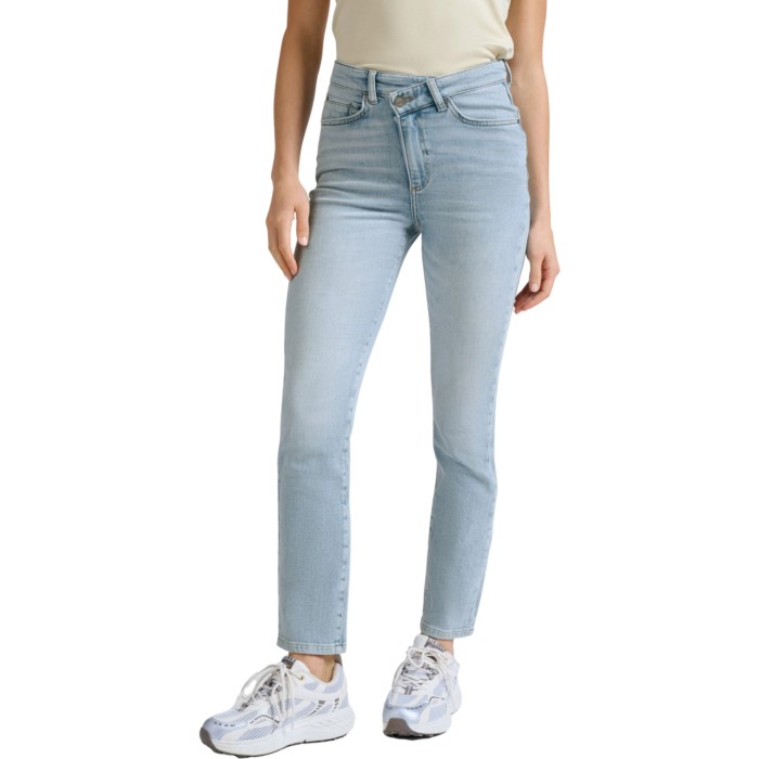 Jeans with wrap detail LIGHT BLUE DENIM