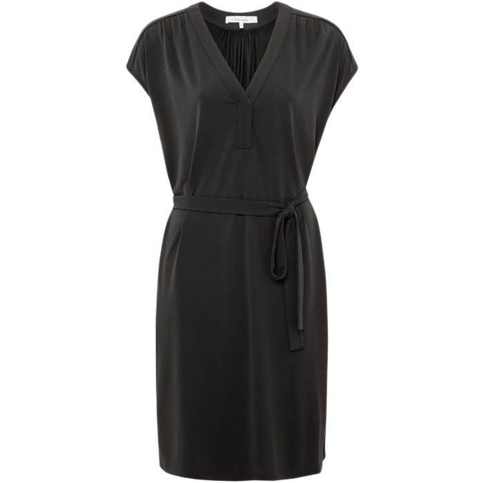 Sleeveless jersey dress LICORICE BLACK