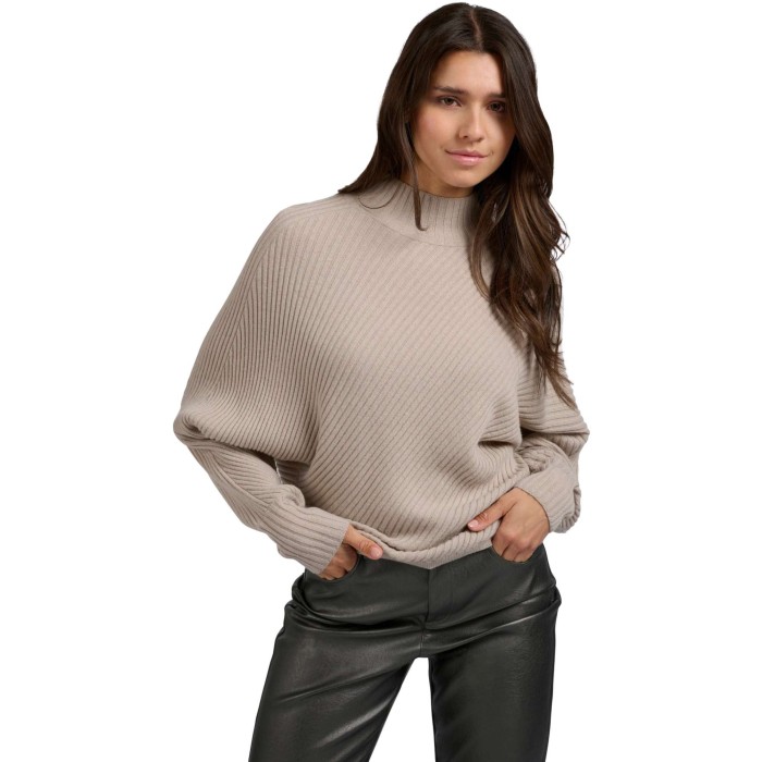 Batwing rib sweater DOVE GRAY MELANGE