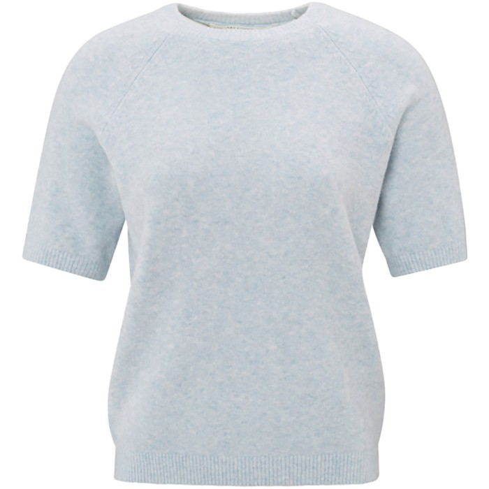 Short sleeved raglan sweater GRAY DAWN BLUE MELÉ