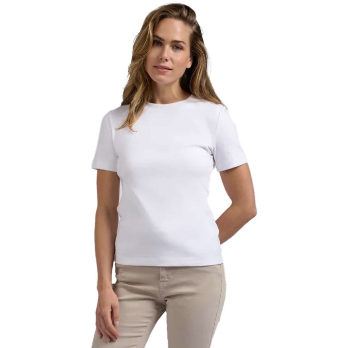 Round neck T-shirt PURE WHITE